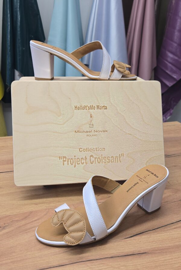 Klapki Projekt Croissant - obcas 6cm - obrazek 4
